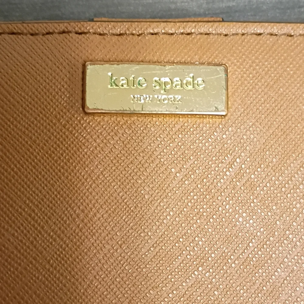 Kate Spade Light Brown Wallet with Gold Accent